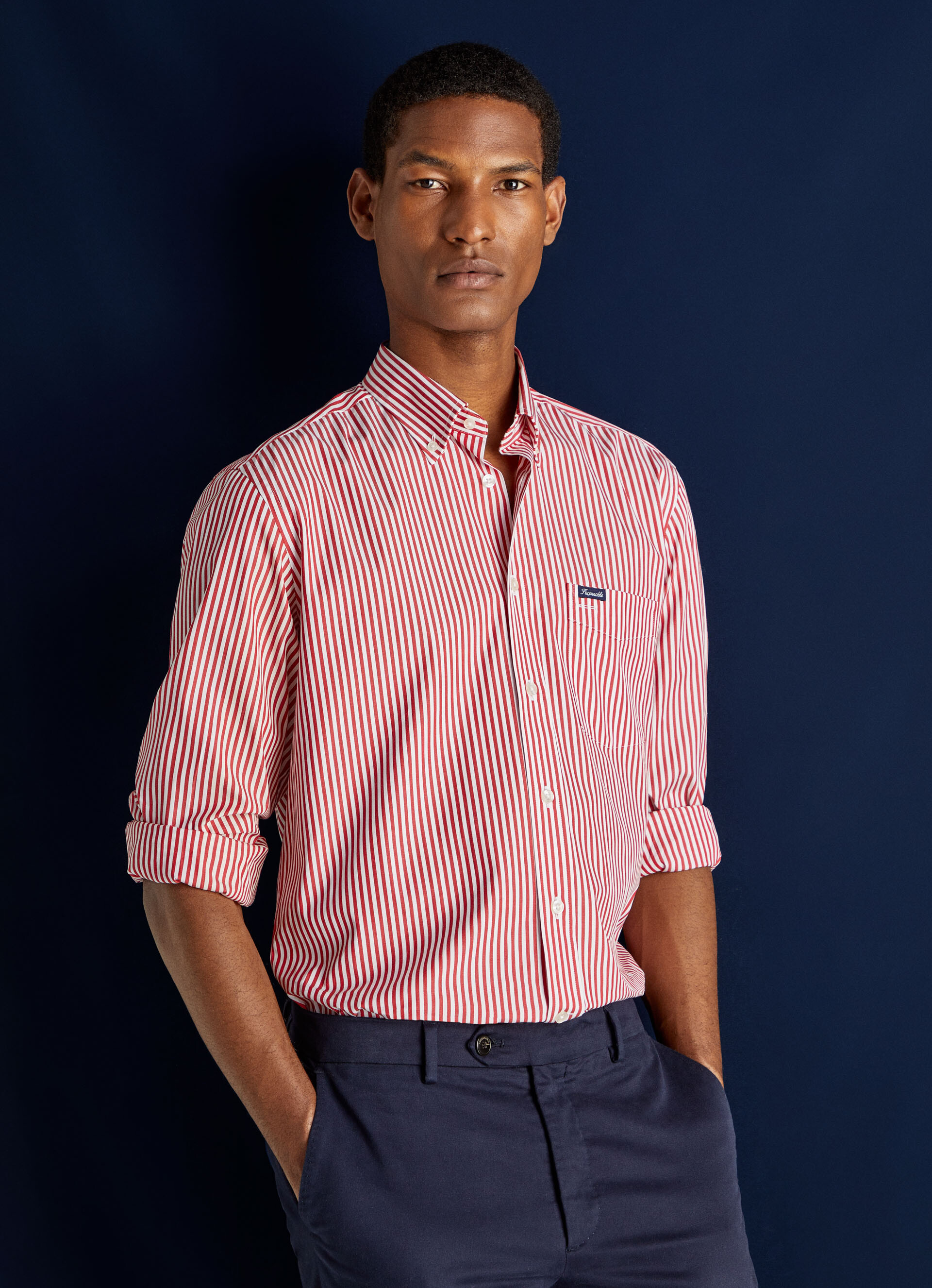 Bengal Striped Poplin Shirt | Façonnable